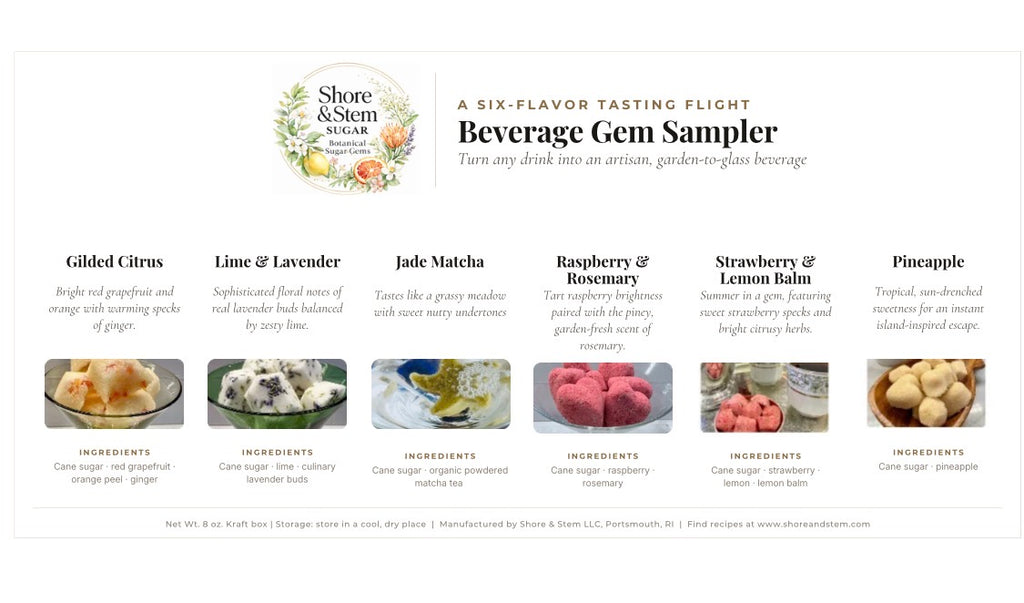 Six-Flavor Beverage Gem Sampler