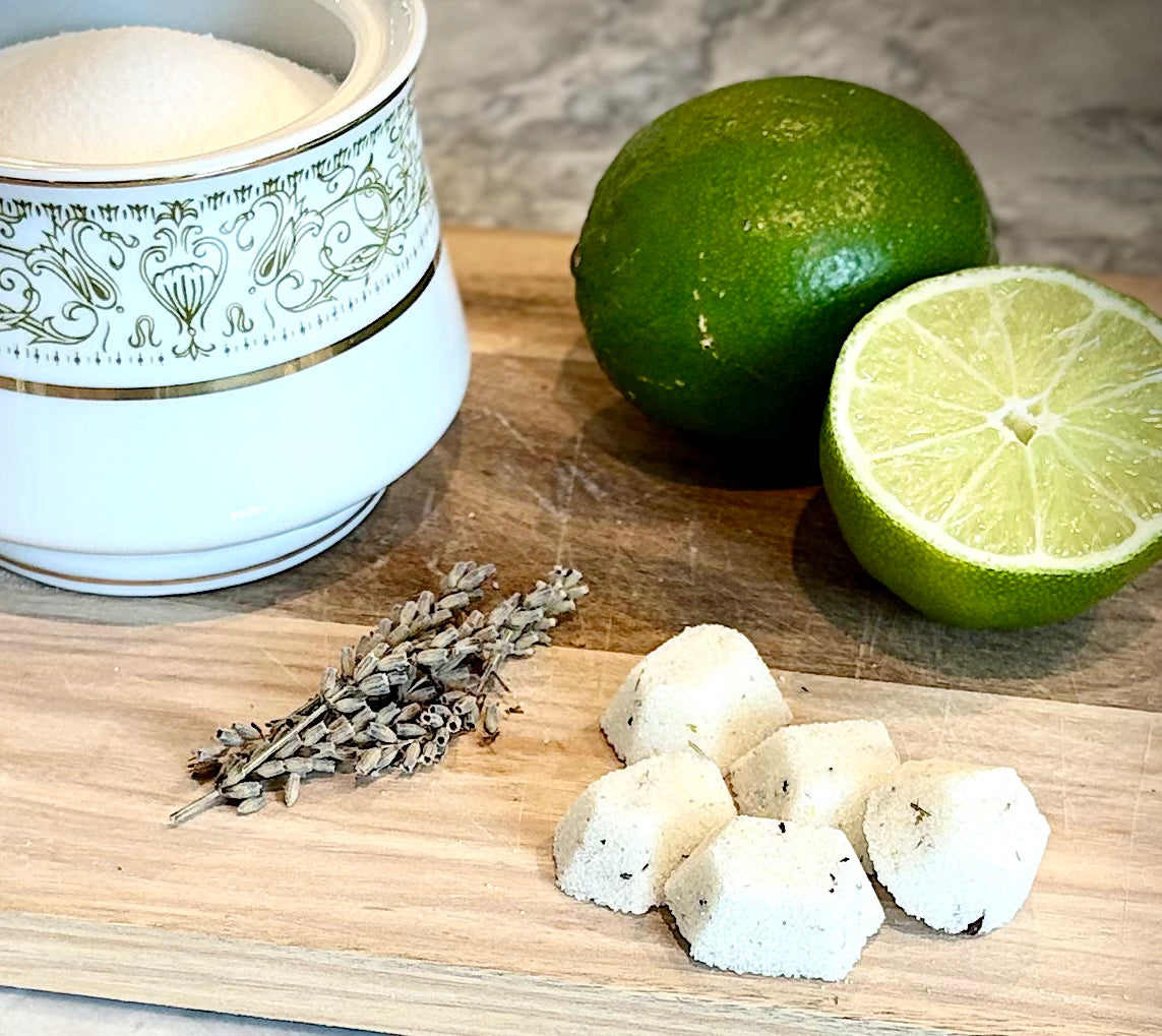 Lime & Lavendar Sugar Gems