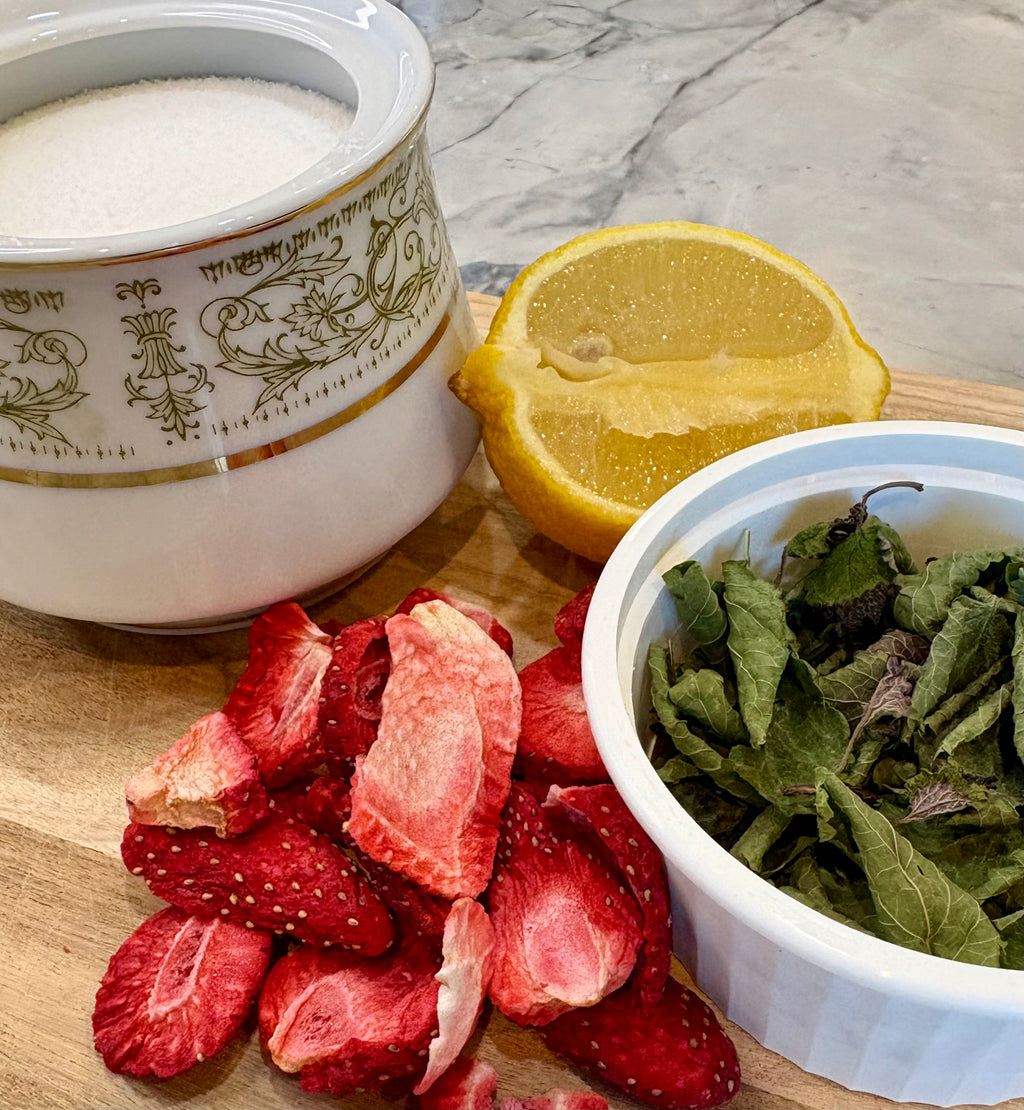 Strawberry & Lemon Balm Beverage Gems
